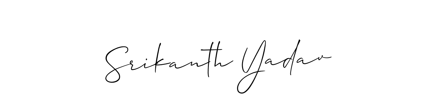 This is the best signature style for the Srikanth Yadav name. Also you like these signature font (Allison_Script). Mix name signature. Srikanth Yadav signature style 2 images and pictures png