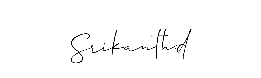 Srikanth.d stylish signature style. Best Handwritten Sign (Allison_Script) for my name. Handwritten Signature Collection Ideas for my name Srikanth.d. Srikanth.d signature style 2 images and pictures png