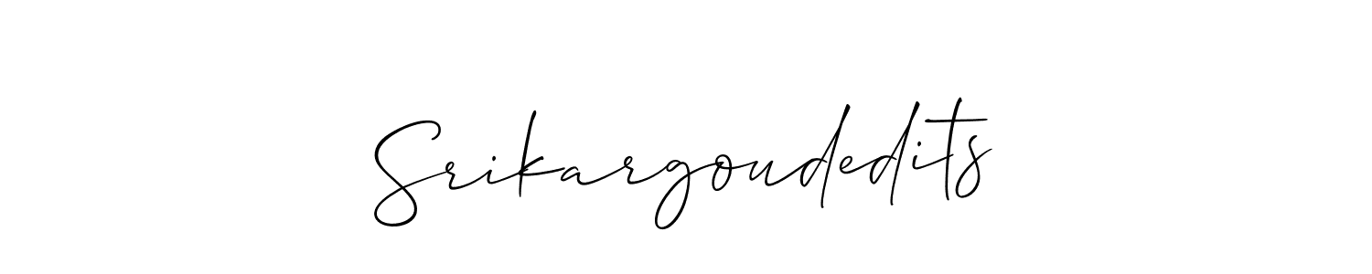 It looks lik you need a new signature style for name Srikargoudedits. Design unique handwritten (Allison_Script) signature with our free signature maker in just a few clicks. Srikargoudedits signature style 2 images and pictures png