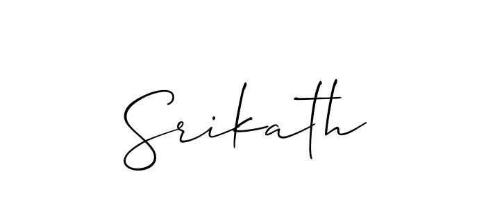 How to Draw Srikath signature style? Allison_Script is a latest design signature styles for name Srikath. Srikath signature style 2 images and pictures png