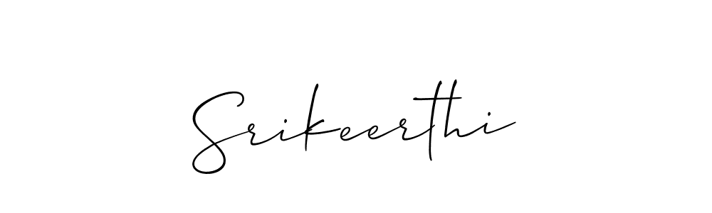 It looks lik you need a new signature style for name Srikeerthi. Design unique handwritten (Allison_Script) signature with our free signature maker in just a few clicks. Srikeerthi signature style 2 images and pictures png