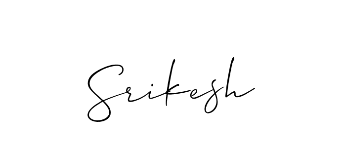Also we have Srikesh name is the best signature style. Create professional handwritten signature collection using Allison_Script autograph style. Srikesh signature style 2 images and pictures png