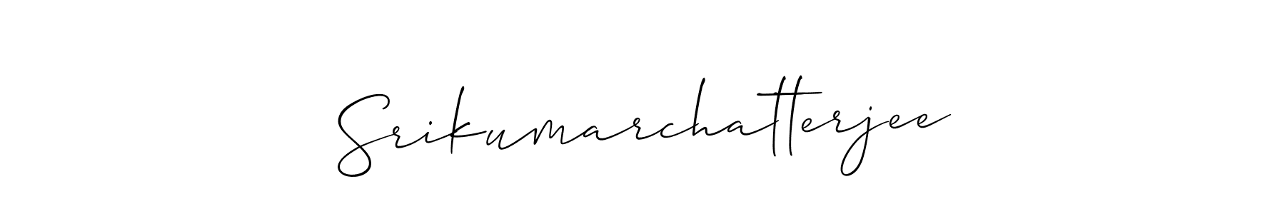 How to Draw Srikumarchatterjee signature style? Allison_Script is a latest design signature styles for name Srikumarchatterjee. Srikumarchatterjee signature style 2 images and pictures png