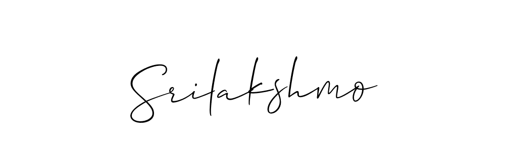 How to make Srilakshmo name signature. Use Allison_Script style for creating short signs online. This is the latest handwritten sign. Srilakshmo signature style 2 images and pictures png