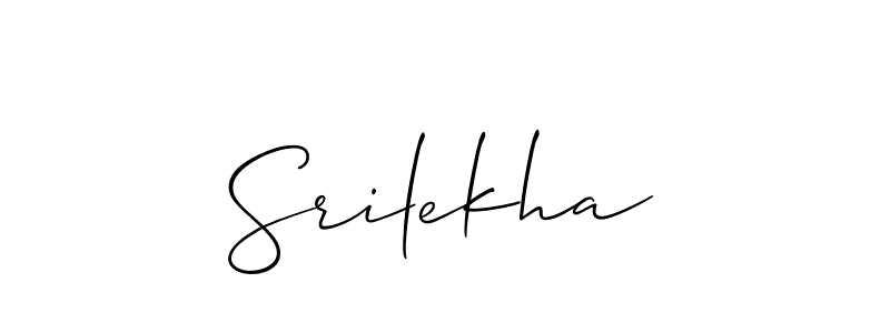 You should practise on your own different ways (Allison_Script) to write your name (Srilekha) in signature. don't let someone else do it for you. Srilekha signature style 2 images and pictures png