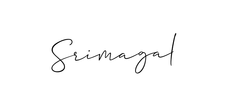 Srimagal stylish signature style. Best Handwritten Sign (Allison_Script) for my name. Handwritten Signature Collection Ideas for my name Srimagal. Srimagal signature style 2 images and pictures png