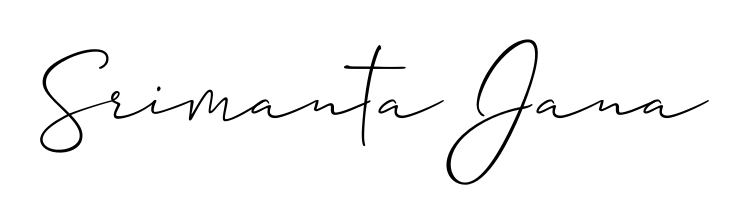 Create your official email sign-off with Srimanta Jana name in Allison_Script style. Crisp, clean, and perfectly legible across all screens. Srimanta Jana signature style 2 images and pictures png