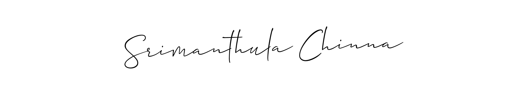 Make a beautiful signature design for name Srimanthula Chinna. Use this online signature maker to create a handwritten signature for free. Srimanthula Chinna signature style 2 images and pictures png