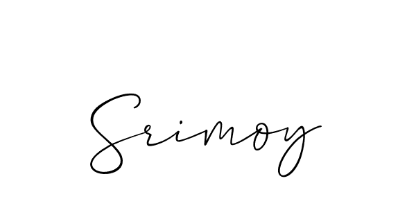 Make a beautiful signature design for name Srimoy. With this signature (Allison_Script) style, you can create a handwritten signature for free. Srimoy signature style 2 images and pictures png