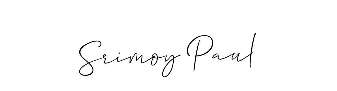 Similarly Allison_Script is the best handwritten signature design. Signature creator online .You can use it as an online autograph creator for name Srimoy Paul. Srimoy Paul signature style 2 images and pictures png