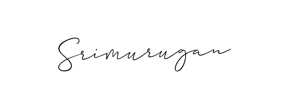Create a beautiful signature design for name Srimurugan. With this signature (Allison_Script) fonts, you can make a handwritten signature for free. Srimurugan signature style 2 images and pictures png