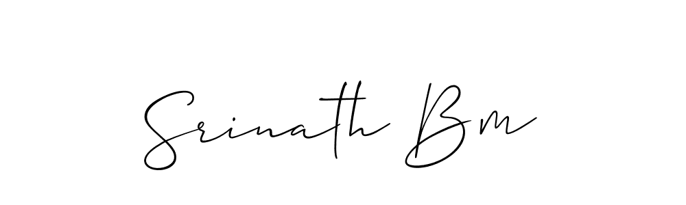 It looks lik you need a new signature style for name Srinath Bm. Design unique handwritten (Allison_Script) signature with our free signature maker in just a few clicks. Srinath Bm signature style 2 images and pictures png