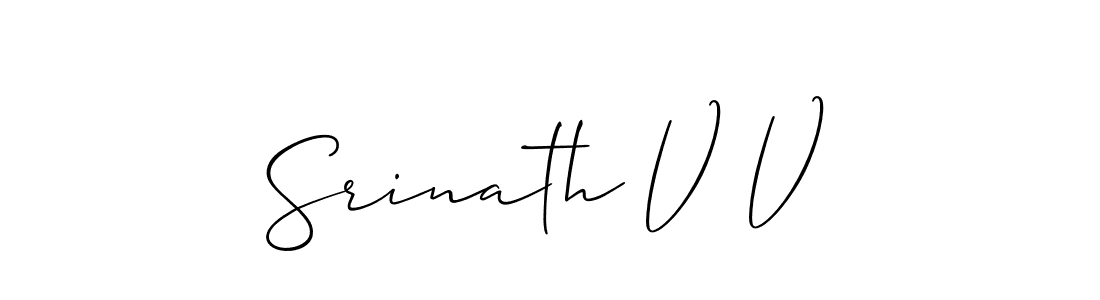 See photos of Srinath V V official signature by Spectra . Check more albums & portfolios. Read reviews & check more about Allison_Script font. Srinath V V signature style 2 images and pictures png