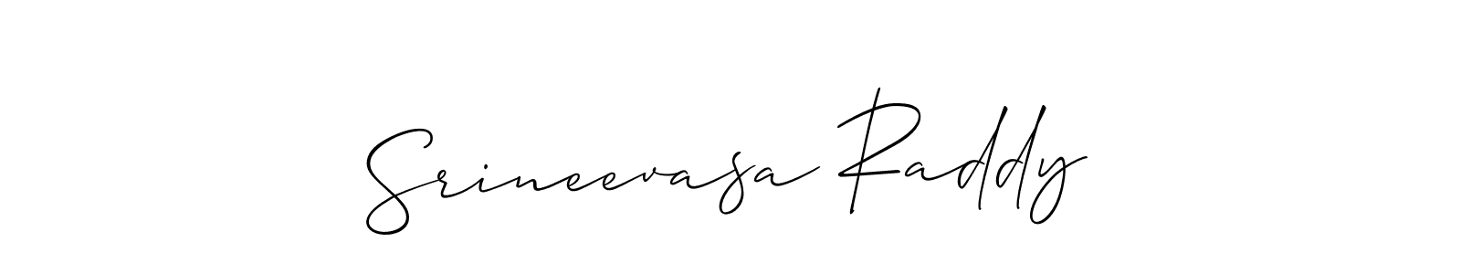 Also we have Srineevasa Raddy name is the best signature style. Create professional handwritten signature collection using Allison_Script autograph style. Srineevasa Raddy signature style 2 images and pictures png