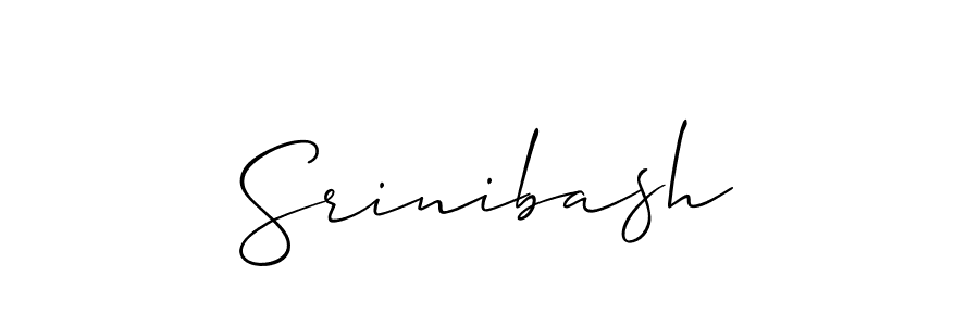 How to Draw Srinibash signature style? Allison_Script is a latest design signature styles for name Srinibash. Srinibash signature style 2 images and pictures png