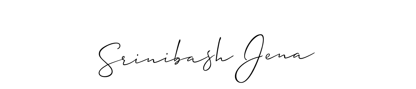 Also You can easily find your signature by using the search form. We will create Srinibash Jena name handwritten signature images for you free of cost using Allison_Script sign style. Srinibash Jena signature style 2 images and pictures png