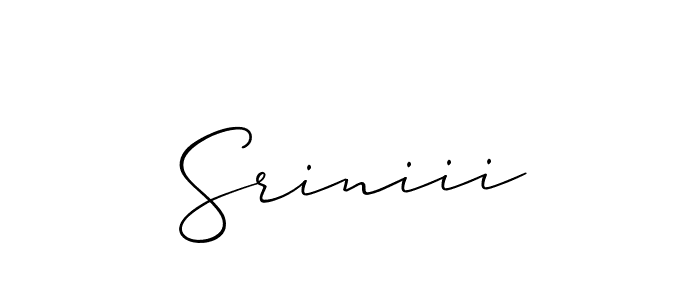 Also You can easily find your signature by using the search form. We will create Sriniii name handwritten signature images for you free of cost using Allison_Script sign style. Sriniii signature style 2 images and pictures png