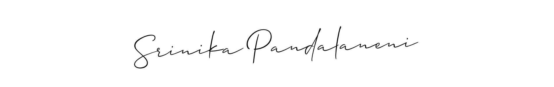 Once you've used our free online signature maker to create your best signature Allison_Script style, it's time to enjoy all of the benefits that Srinika Pandalaneni name signing documents. Srinika Pandalaneni signature style 2 images and pictures png