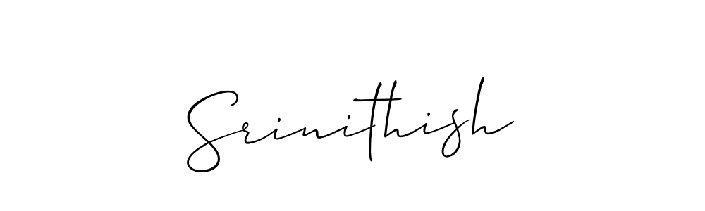 You should practise on your own different ways (Allison_Script) to write your name (Srinithish) in signature. don't let someone else do it for you. Srinithish signature style 2 images and pictures png