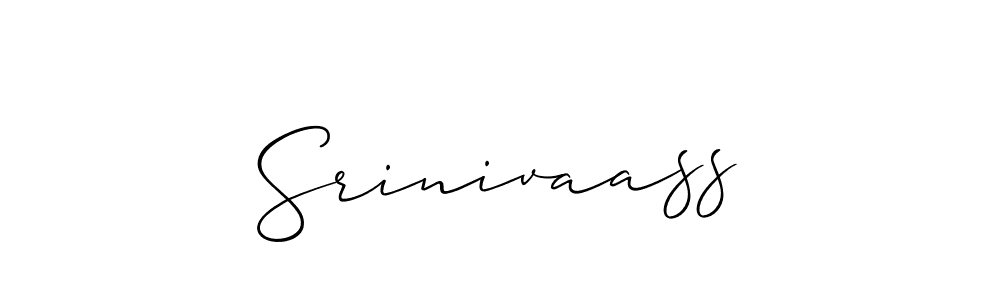 Design your own signature with our free online signature maker. With this signature software, you can create a handwritten (Allison_Script) signature for name Srinivaass. Srinivaass signature style 2 images and pictures png