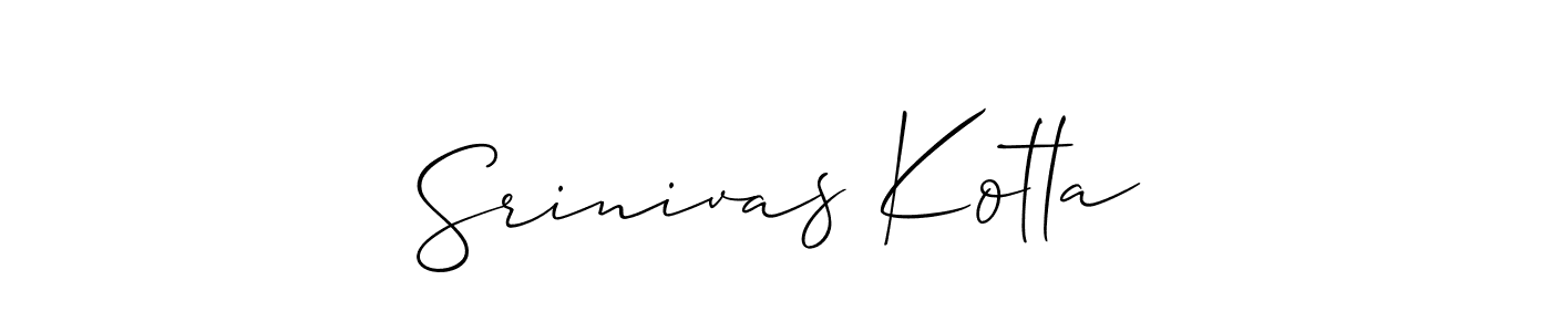 Srinivas Kotla stylish signature style. Best Handwritten Sign (Allison_Script) for my name. Handwritten Signature Collection Ideas for my name Srinivas Kotla. Srinivas Kotla signature style 2 images and pictures png