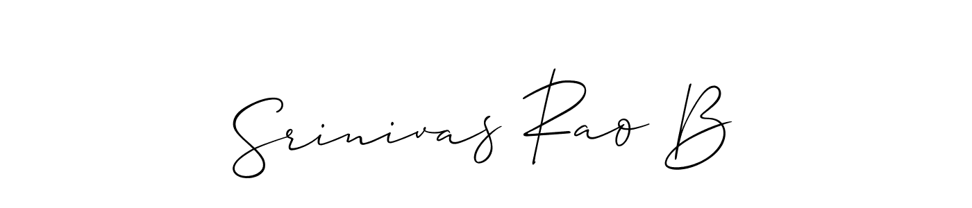 You should practise on your own different ways (Allison_Script) to write your name (Srinivas Rao B) in signature. don't let someone else do it for you. Srinivas Rao B signature style 2 images and pictures png