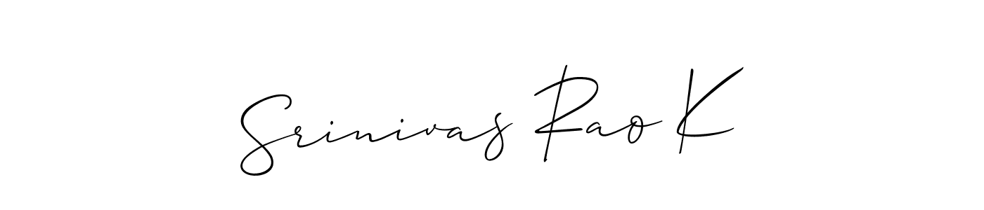 Best and Professional Signature Style for Srinivas Rao K. Allison_Script Best Signature Style Collection. Srinivas Rao K signature style 2 images and pictures png