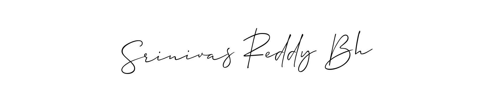 How to make Srinivas Reddy Bh signature? Allison_Script is a professional autograph style. Create handwritten signature for Srinivas Reddy Bh name. Srinivas Reddy Bh signature style 2 images and pictures png