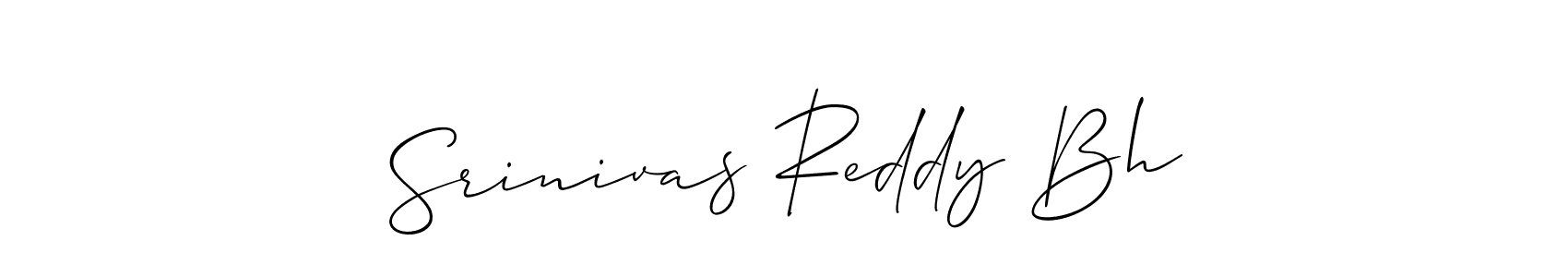 Similarly Allison_Script is the best handwritten signature design. Signature creator online .You can use it as an online autograph creator for name Srinivas Reddy Bh. Srinivas Reddy Bh signature style 2 images and pictures png