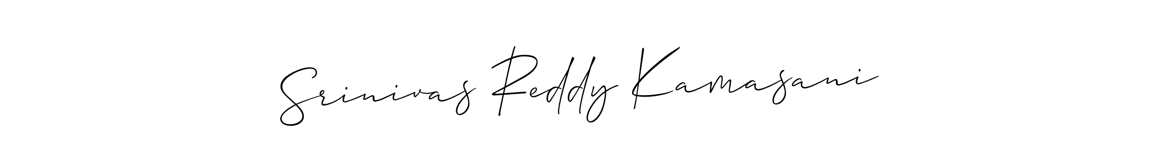 How to Draw Srinivas Reddy Kamasani signature style? Allison_Script is a latest design signature styles for name Srinivas Reddy Kamasani. Srinivas Reddy Kamasani signature style 2 images and pictures png