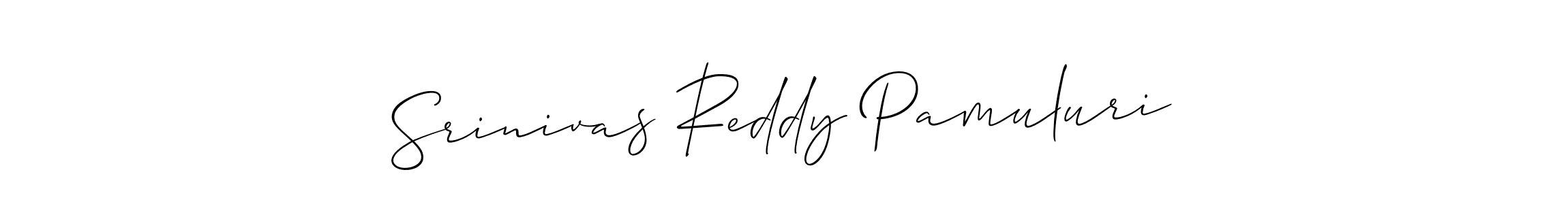 Similarly Allison_Script is the best handwritten signature design. Signature creator online .You can use it as an online autograph creator for name Srinivas Reddy Pamuluri. Srinivas Reddy Pamuluri signature style 2 images and pictures png