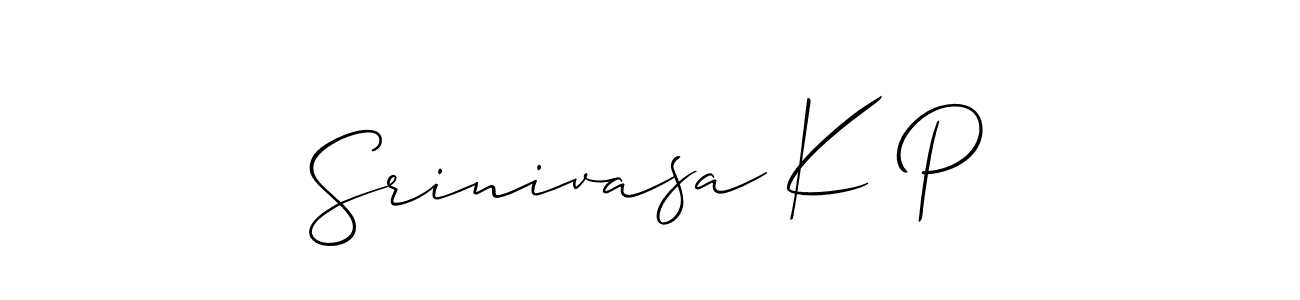 Make a beautiful signature design for name Srinivasa K P. Use this online signature maker to create a handwritten signature for free. Srinivasa K P signature style 2 images and pictures png