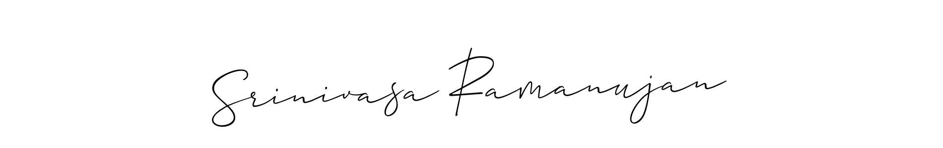 Make a beautiful signature design for name Srinivasa Ramanujan. With this signature (Allison_Script) style, you can create a handwritten signature for free. Srinivasa Ramanujan signature style 2 images and pictures png