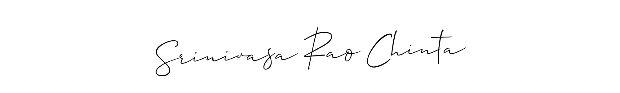 Design your own signature with our free online signature maker. With this signature software, you can create a handwritten (Allison_Script) signature for name Srinivasa Rao Chinta. Srinivasa Rao Chinta signature style 2 images and pictures png