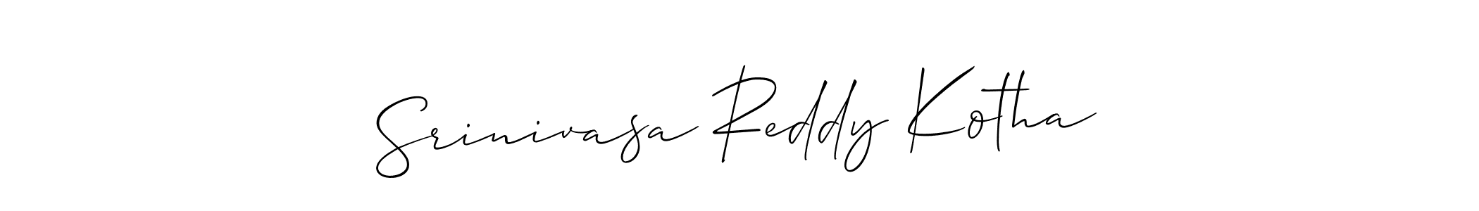 How to make Srinivasa Reddy Kotha signature? Allison_Script is a professional autograph style. Create handwritten signature for Srinivasa Reddy Kotha name. Srinivasa Reddy Kotha signature style 2 images and pictures png