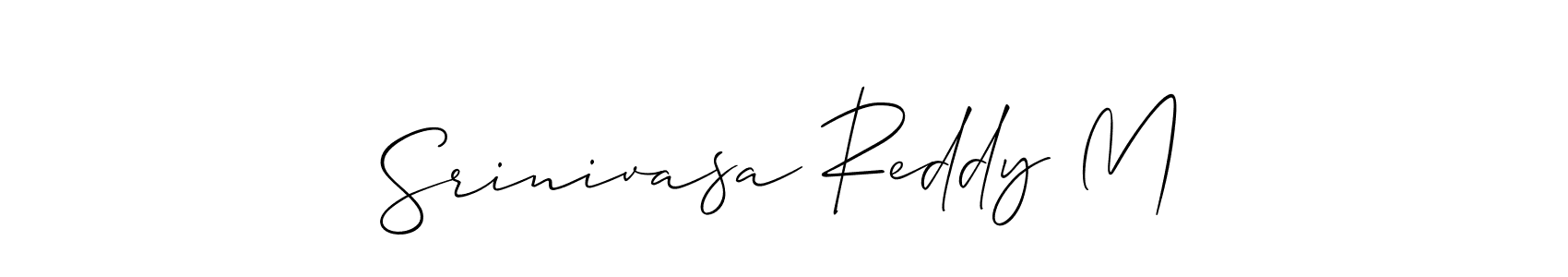 Also You can easily find your signature by using the search form. We will create Srinivasa Reddy M name handwritten signature images for you free of cost using Allison_Script sign style. Srinivasa Reddy M signature style 2 images and pictures png
