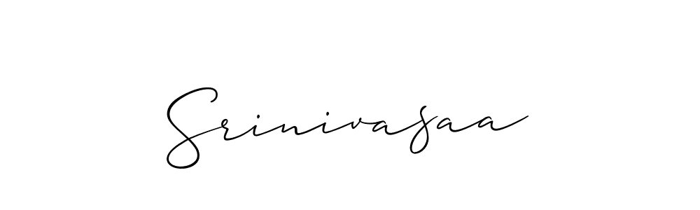 How to make Srinivasaa name signature. Use Allison_Script style for creating short signs online. This is the latest handwritten sign. Srinivasaa signature style 2 images and pictures png