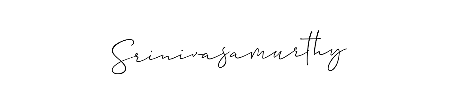 How to Draw Srinivasamurthy signature style? Allison_Script is a latest design signature styles for name Srinivasamurthy. Srinivasamurthy signature style 2 images and pictures png