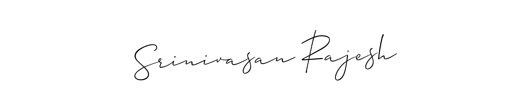 Design your own signature with our free online signature maker. With this signature software, you can create a handwritten (Allison_Script) signature for name Srinivasan Rajesh. Srinivasan Rajesh signature style 2 images and pictures png