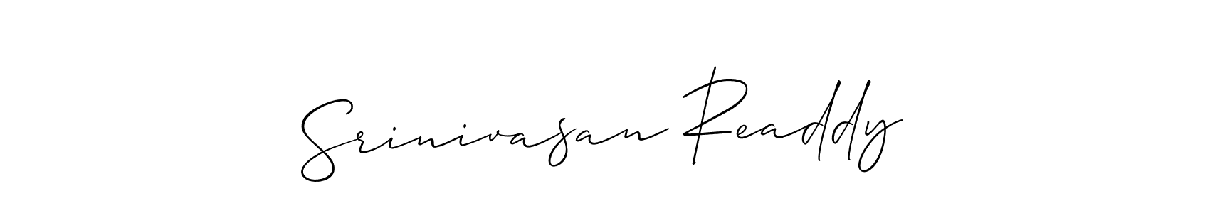 Also we have Srinivasan Readdy name is the best signature style. Create professional handwritten signature collection using Allison_Script autograph style. Srinivasan Readdy signature style 2 images and pictures png