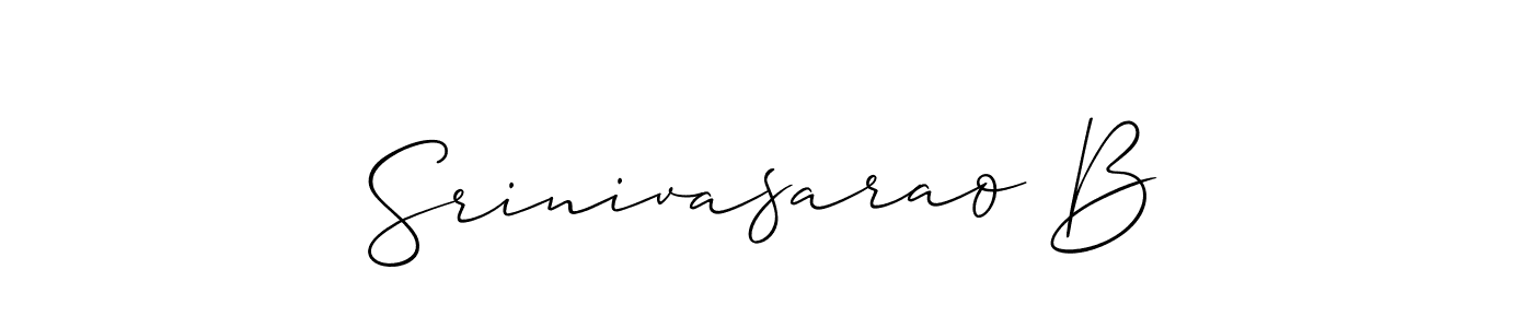 Best and Professional Signature Style for Srinivasarao B. Allison_Script Best Signature Style Collection. Srinivasarao B signature style 2 images and pictures png