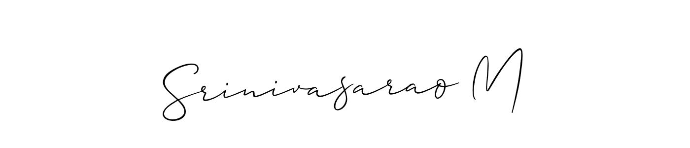 Make a short Srinivasarao M signature style. Manage your documents anywhere anytime using Allison_Script. Create and add eSignatures, submit forms, share and send files easily. Srinivasarao M signature style 2 images and pictures png