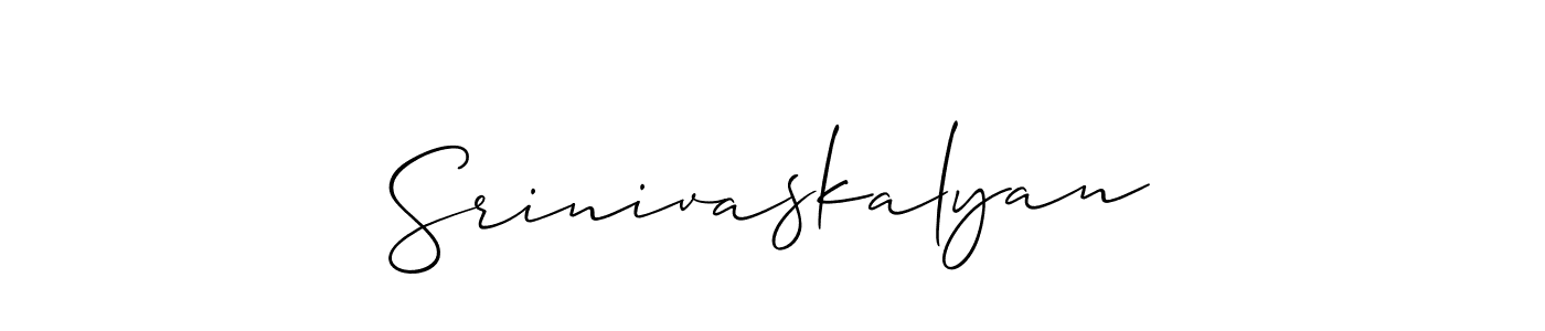Here are the top 10 professional signature styles for the name Srinivaskalyan. These are the best autograph styles you can use for your name. Srinivaskalyan signature style 2 images and pictures png
