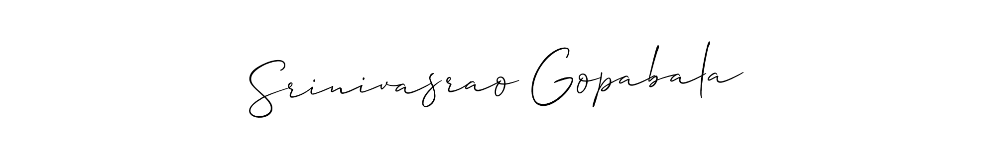 if you are searching for the best signature style for your name Srinivasrao Gopabala. so please give up your signature search. here we have designed multiple signature styles  using Allison_Script. Srinivasrao Gopabala signature style 2 images and pictures png