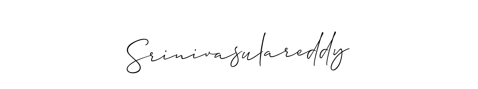 How to make Srinivasulareddy signature? Allison_Script is a professional autograph style. Create handwritten signature for Srinivasulareddy name. Srinivasulareddy signature style 2 images and pictures png