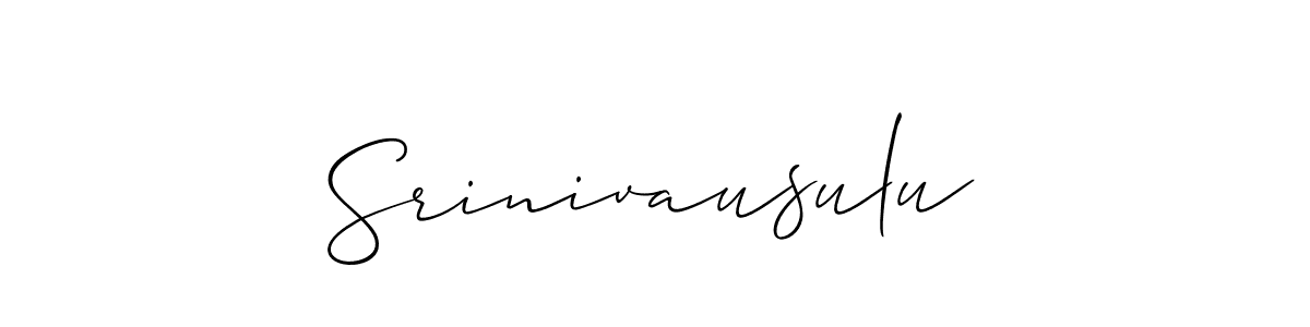 Srinivausulu stylish signature style. Best Handwritten Sign (Allison_Script) for my name. Handwritten Signature Collection Ideas for my name Srinivausulu. Srinivausulu signature style 2 images and pictures png