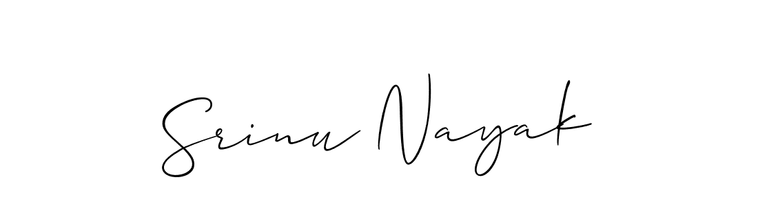 Also You can easily find your signature by using the search form. We will create Srinu Nayak name handwritten signature images for you free of cost using Allison_Script sign style. Srinu Nayak signature style 2 images and pictures png