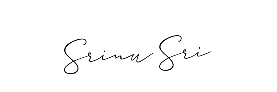 Also we have Srinu Sri name is the best signature style. Create professional handwritten signature collection using Allison_Script autograph style. Srinu Sri signature style 2 images and pictures png