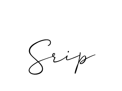 How to Draw Srip signature style? Allison_Script is a latest design signature styles for name Srip. Srip signature style 2 images and pictures png