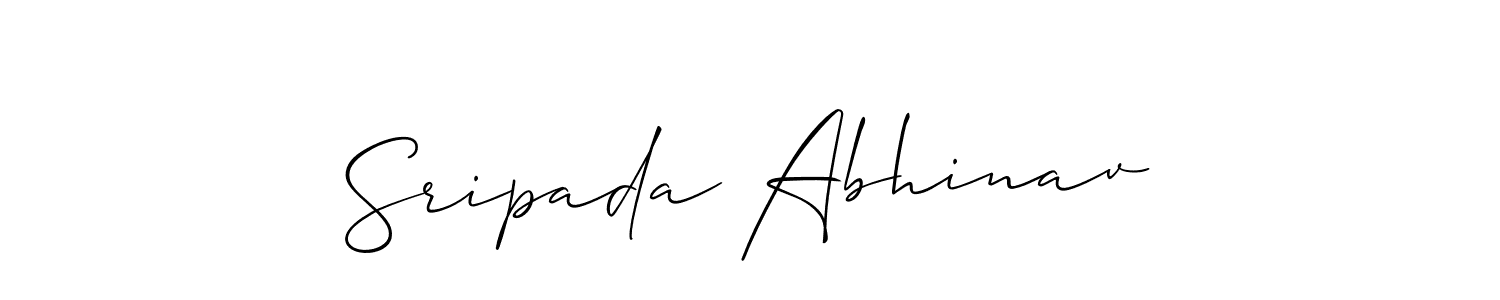 Best and Professional Signature Style for Sripada Abhinav. Allison_Script Best Signature Style Collection. Sripada Abhinav signature style 2 images and pictures png